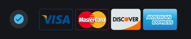 Nordic IPTV säkra betalningsmetoder – Visa, Mastercard, Discover, American Express